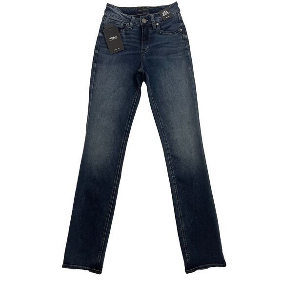 Silver Jeans Womans Size 24x31 Indigo Blue Avery Straight Curvy High Rise - Picture 1 of 16
